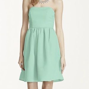 Davids bridal bridesmaid dress size 12 F15810 mint